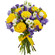 букет желтых роз и синих ирисов. Намибия