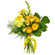 Желтый букет из роз и хризантем. Намибия